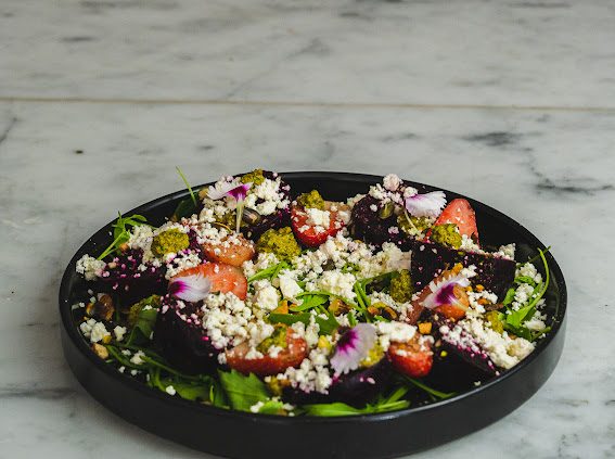 Roasted beetroot and feta by a private chef in Cape Town